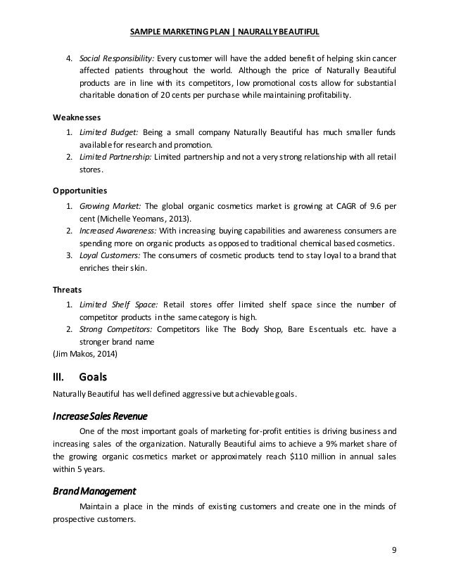sample business plan cosmetics retailers natural skin care business plan pdf